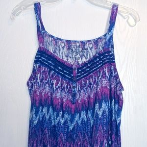 Ladies multi color tank XL